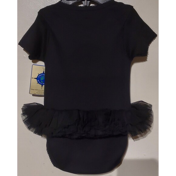 Black Iowa Hawkeyes Infant 6-9 Month Tutu Bodysuit One Piece Embroidered NWT - Picture 5 of 7